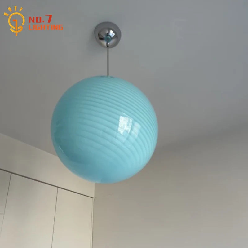 Afralia™ Glass Pendant Lights LED E27 for Dining Room Bedroom