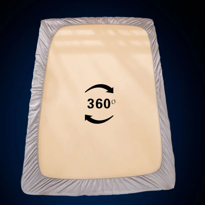 Afralia™ Soft Polyester Cotton Single Fitted Sheet Mattress Cover Bed Sheet