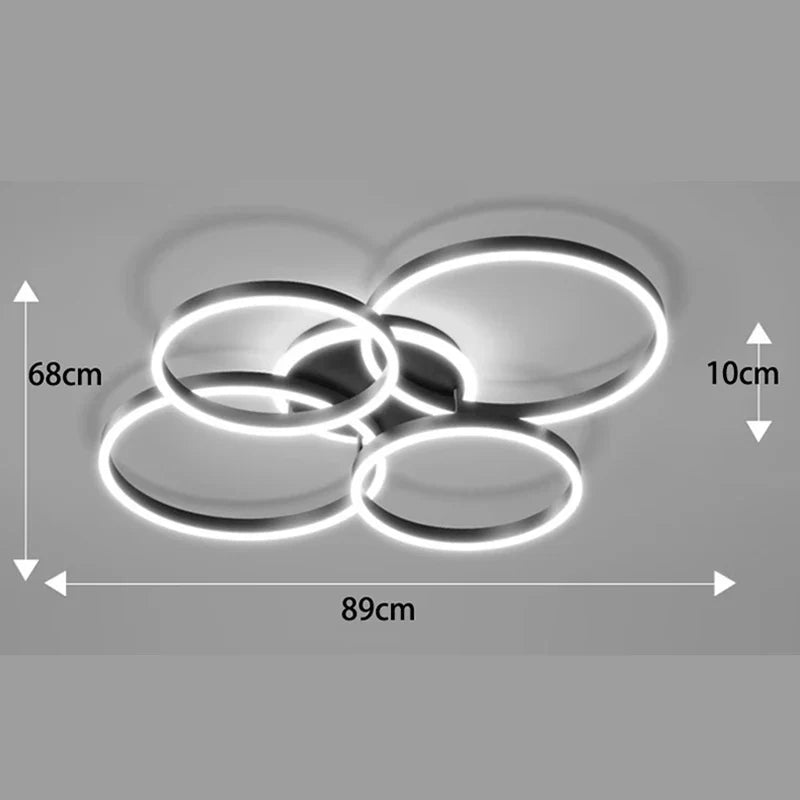 Afralia™ Smart LED Ceiling Lights for Nordic Home Decor