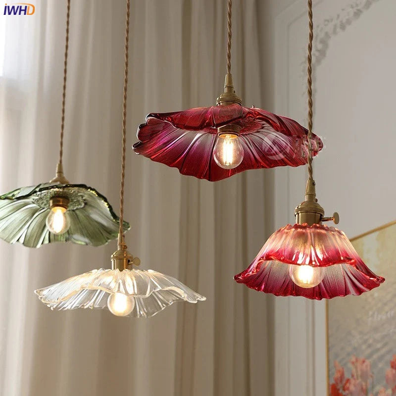 Afralia™ Nordic Copper Glass LED Pendant Light for Modern Spaces