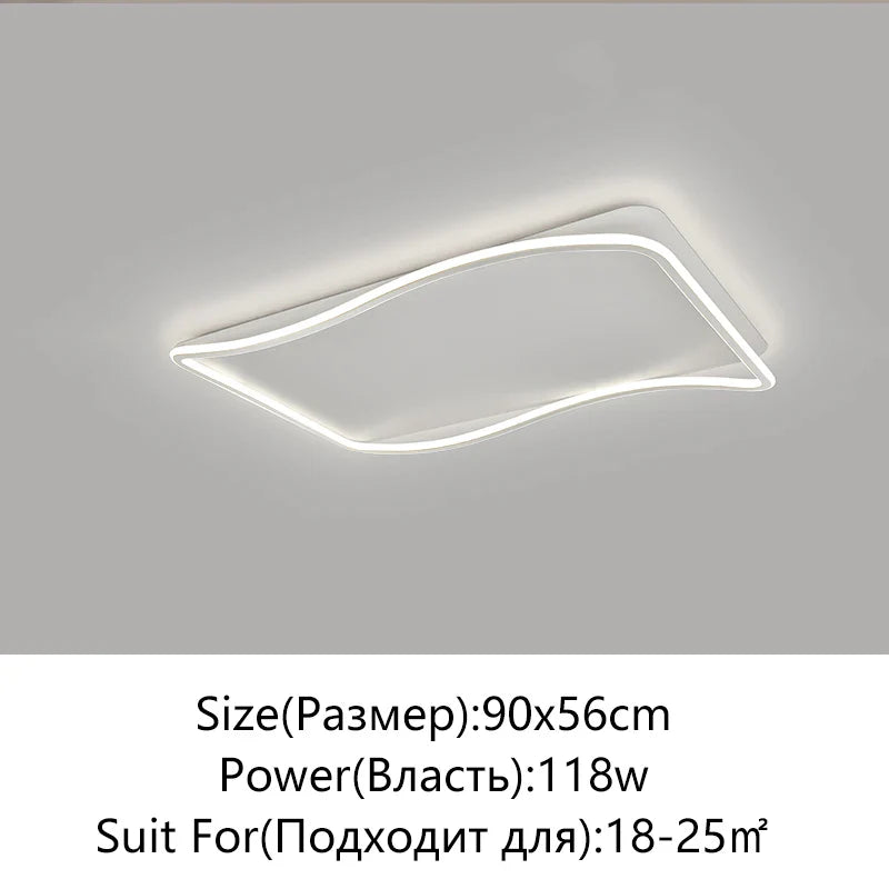 Afralia™ Golden LED Ceiling Chandelier: Modern Simplicity for Living, Dining, and Bedrooms