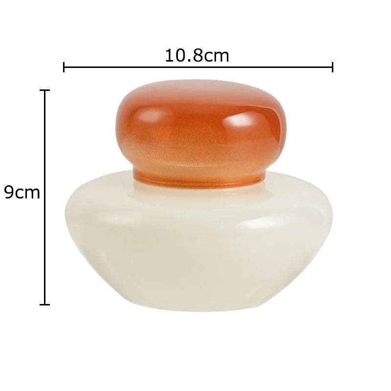 Afralia™ Glass Storage Jar with Lid Ring Jewelry Box Candy Pot Aroma Can