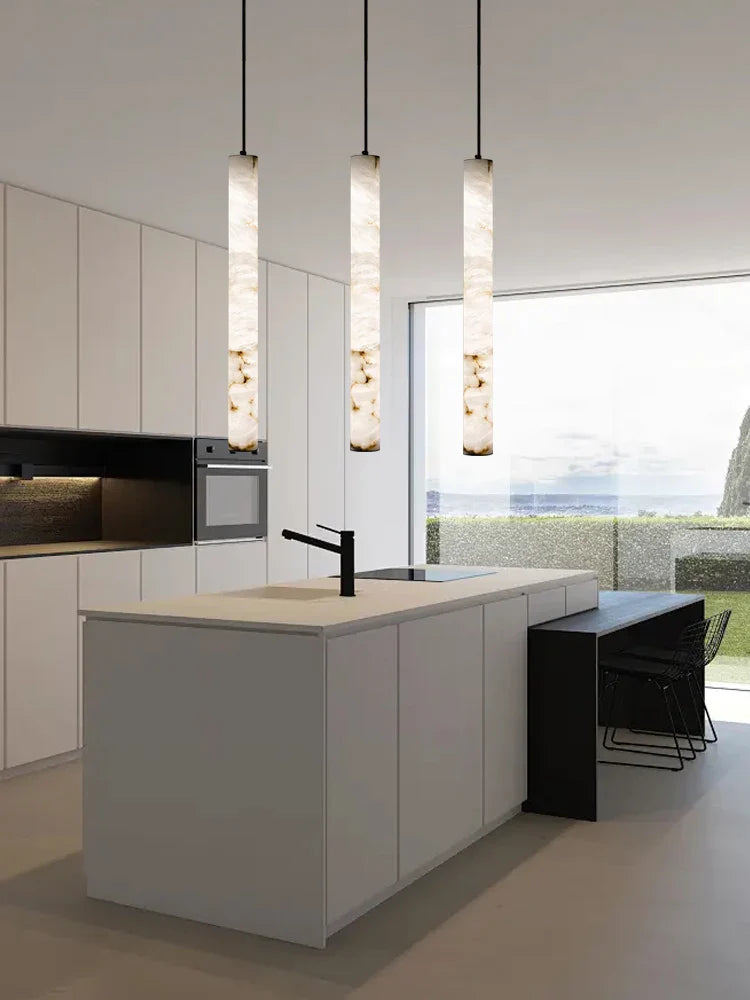 Afralia™ Marble Pendant Lights - Bedroom Bedside & Dining Table Hanging Lamps