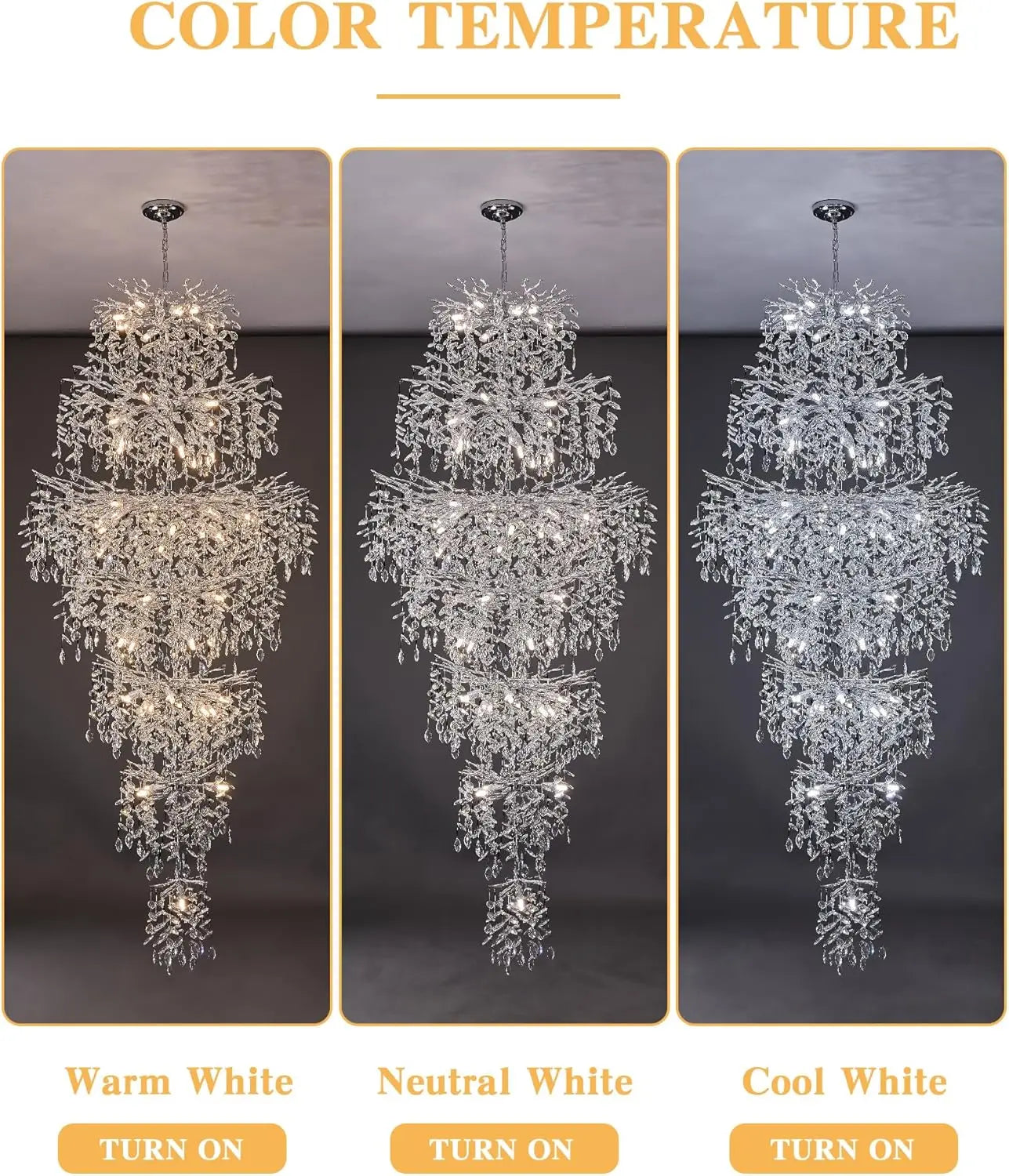 Afralia™ Silver Crystal Chandelier for Modern Staircases and Living Rooms