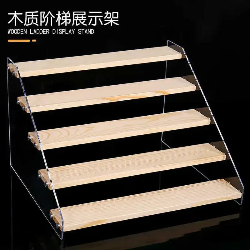 Afralia™ Acrylic Makeup Organizer Display Stand - 5 Layer Clear Cosmetic Holder