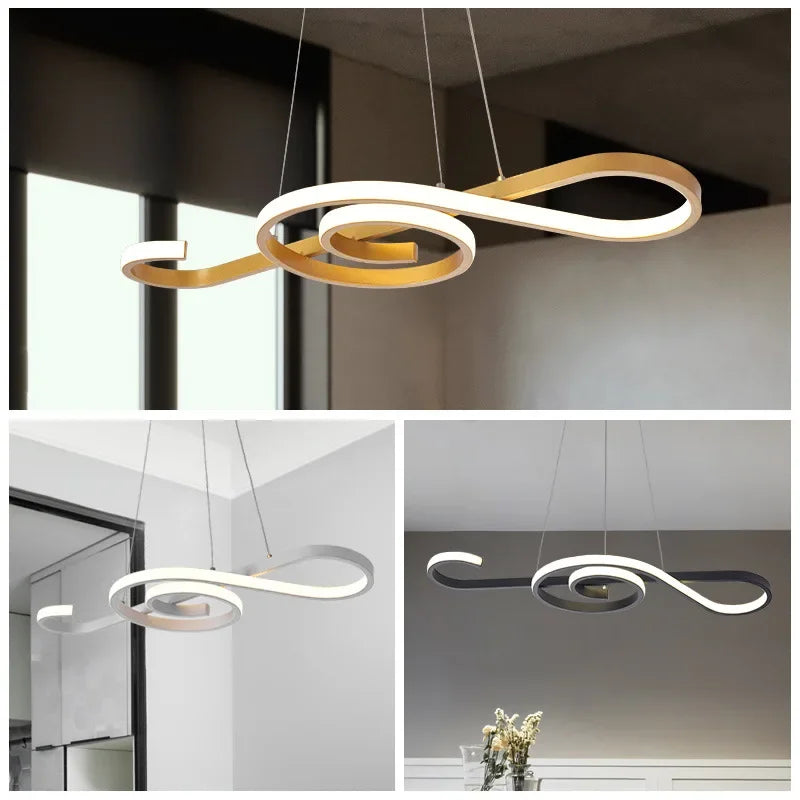 Afralia™ Modern LED Pendant Light for Dining Kitchen Bar Home Lighting