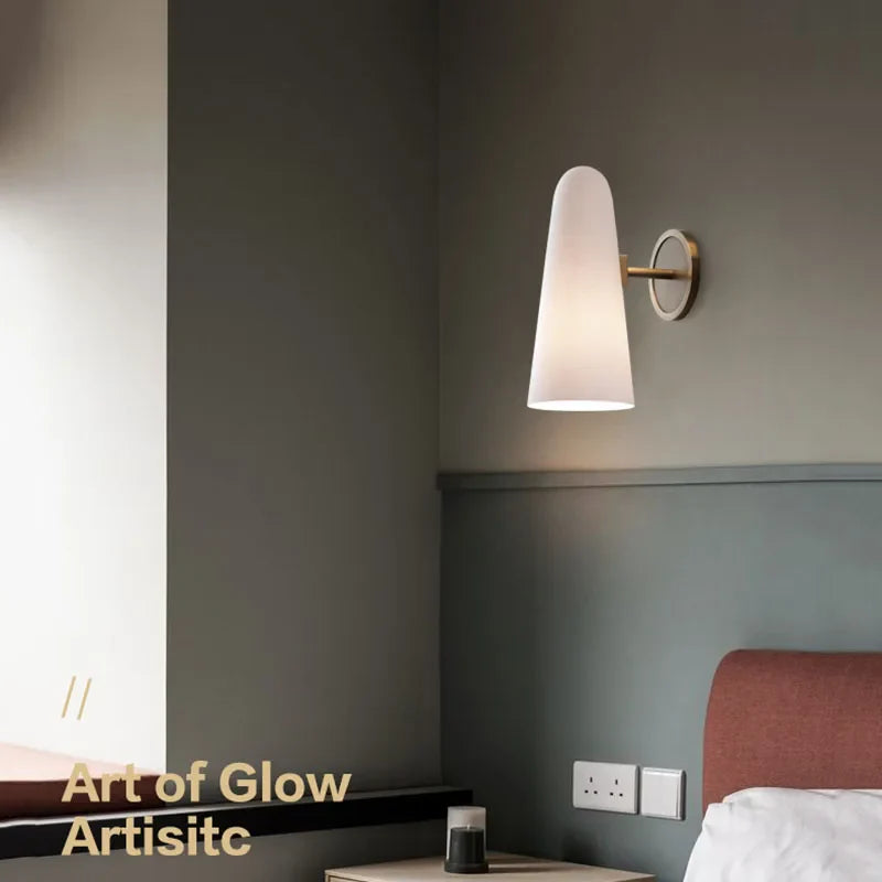 Afralia™ Copper Wall Lamp: Luxury Nordic Style for Living Room Bedroom Bedside, Restaurant Corridor.