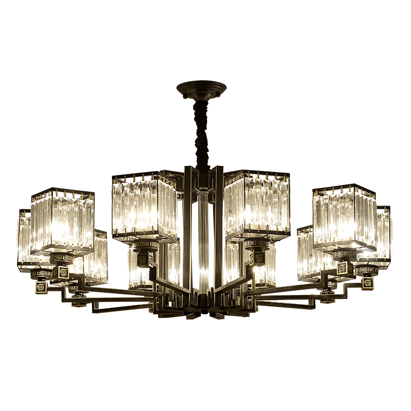 Afralia™ Luxury Crystal Chandelier for Living Room Dining Bedroom Hall Home Lighting