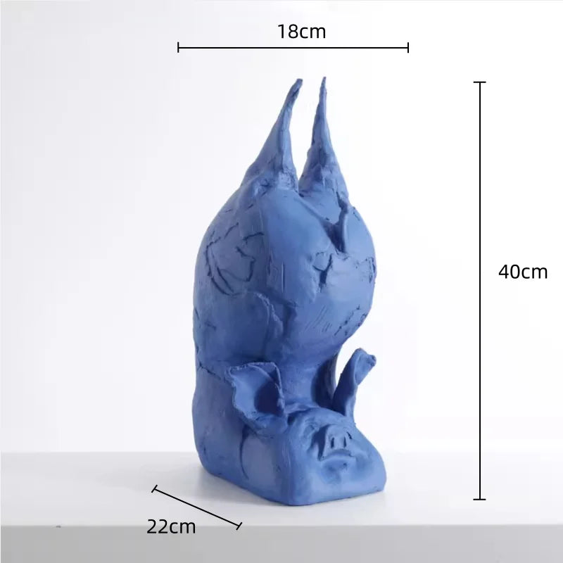 Afralia™ Cartoon Pig Handicrafts: Colorful Simulation Animal Figurine for Children's Room