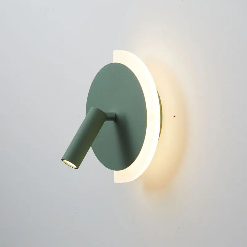 Afralia™ Modern LED Wall Sconce Light for Bedroom Living Room - Black & White Spotlight