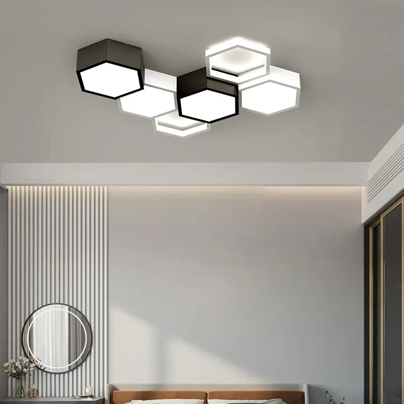 Afralia™ Smart LED Dimmable Chandelier Modern Ceiling Lamp Lighting