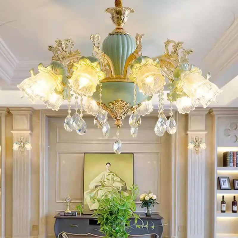 Afralia™ Crystal Chandelier: Modern Nordic Bedroom Living Room Lighting Home Decor