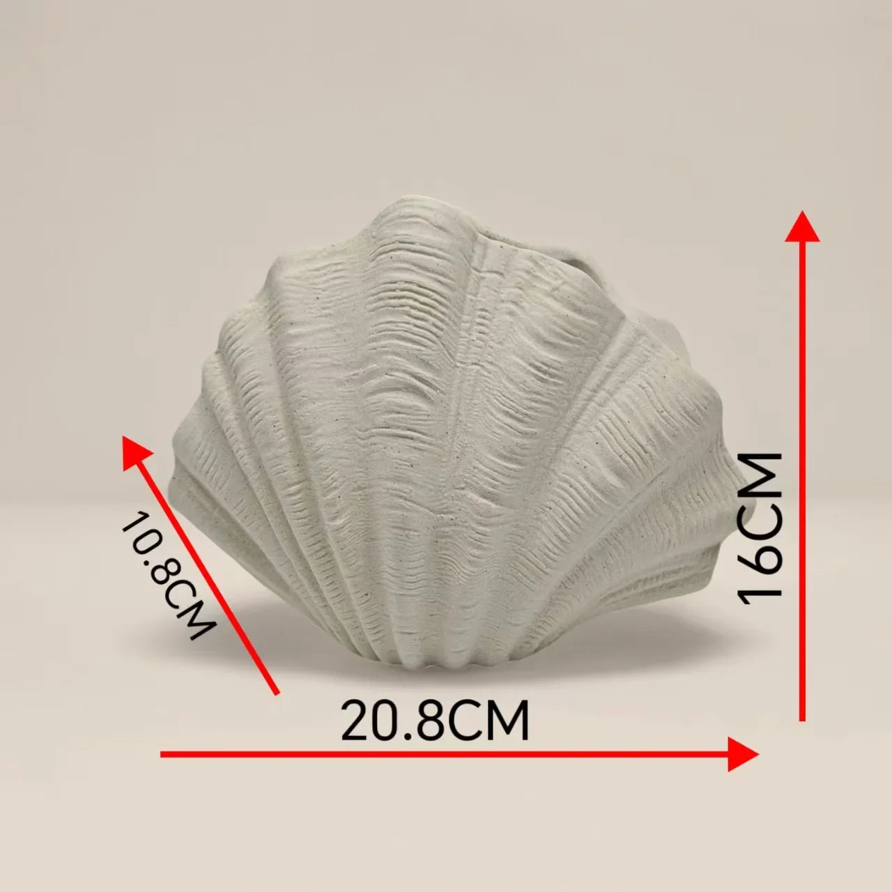 Afralia™ Shell-Shaped Ceramic Vase for Hydroponic Flower Arrangement