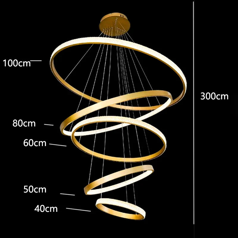 Afralia™ Crystal Chandelier: Modern Stair Pendant Light for Living Room, Interior Lighting Fixture