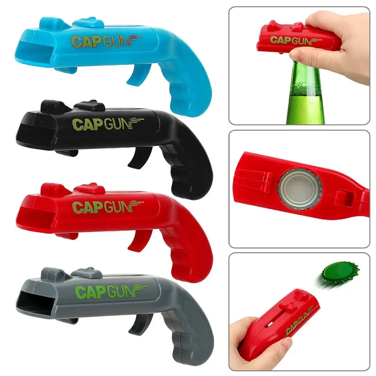 Afralia™ Catapult Bottle Opener Gun for Creative Drink Opening and Bar Fun
