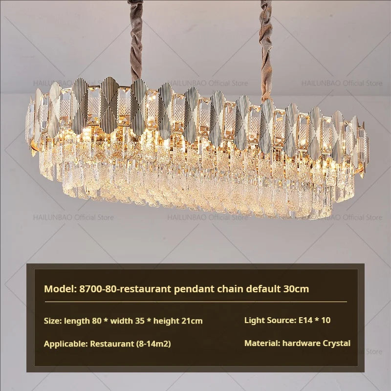 Afralia™ Nordic Crystal Chandelier: Elegant European Luxury for Living & Dining Room
