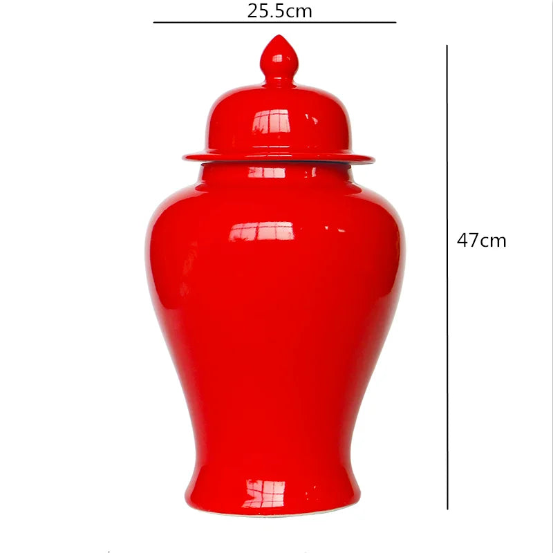 Afralia™ Chinese Retro Handcrafted General Jar Vase for Home Decor & Storage