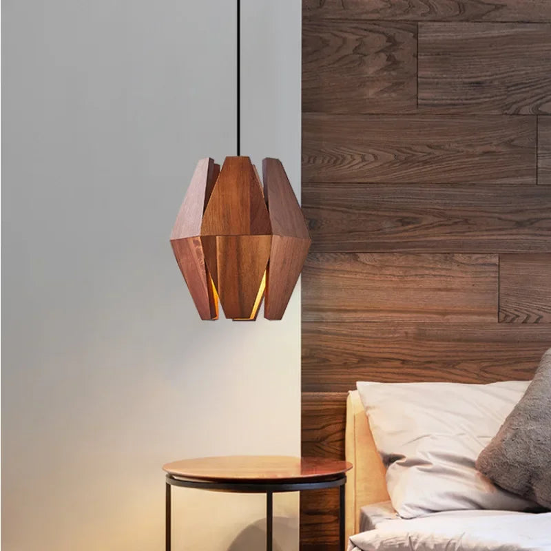 Afralia™ Japanese Style Wood Pendant Lamps: Timeless Elegance for Your Living Space