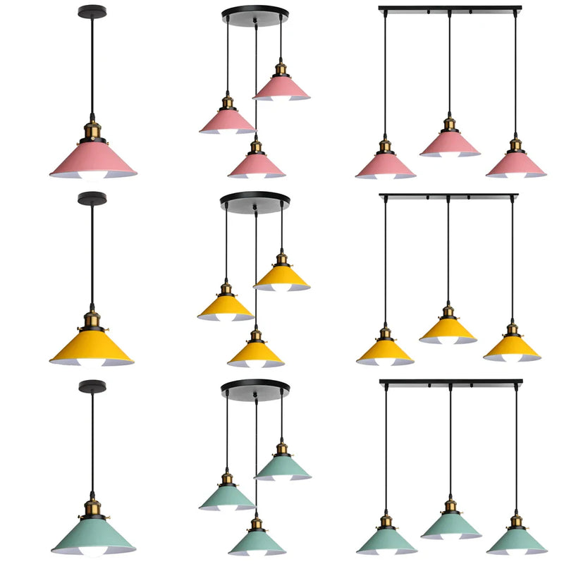 Afralia™ Vintage Loft Chandelier Ceiling Lamp Industrial Hanging Lighting