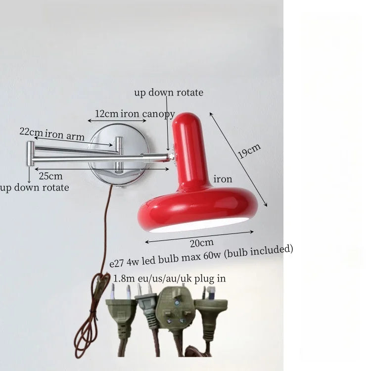 Afralia™ Milky Green LED Wall Sconce - Modern Nordic Iron Art Lamp