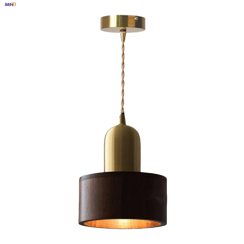 Afralia™ LED Wood Pendant Light Fixture | Adjustable Hanging Lamp for Home Decor