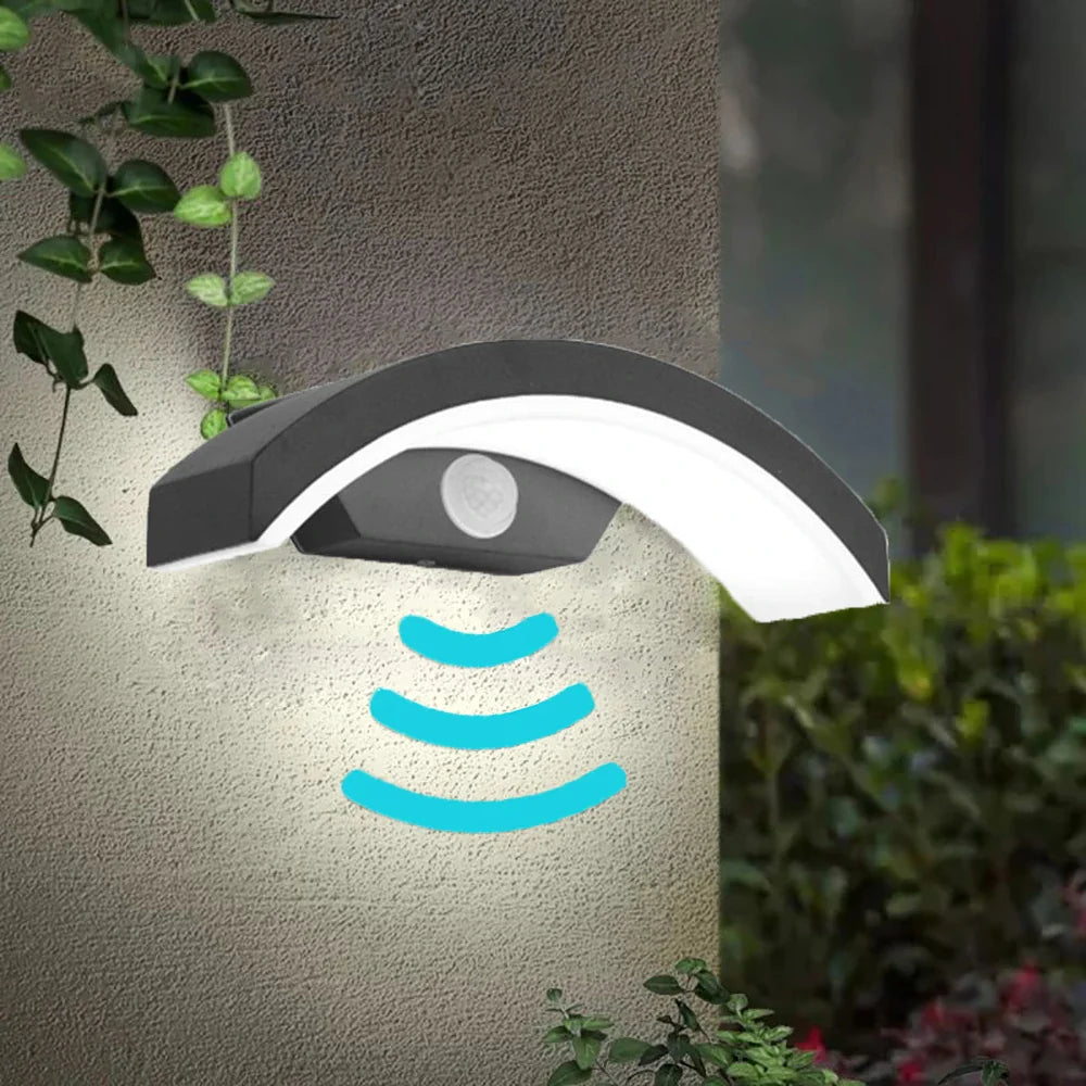 Afralia™ Motion Sensor LED Outdoor Wall Light - Waterproof IP65 Porch Garden Balcony Lamp