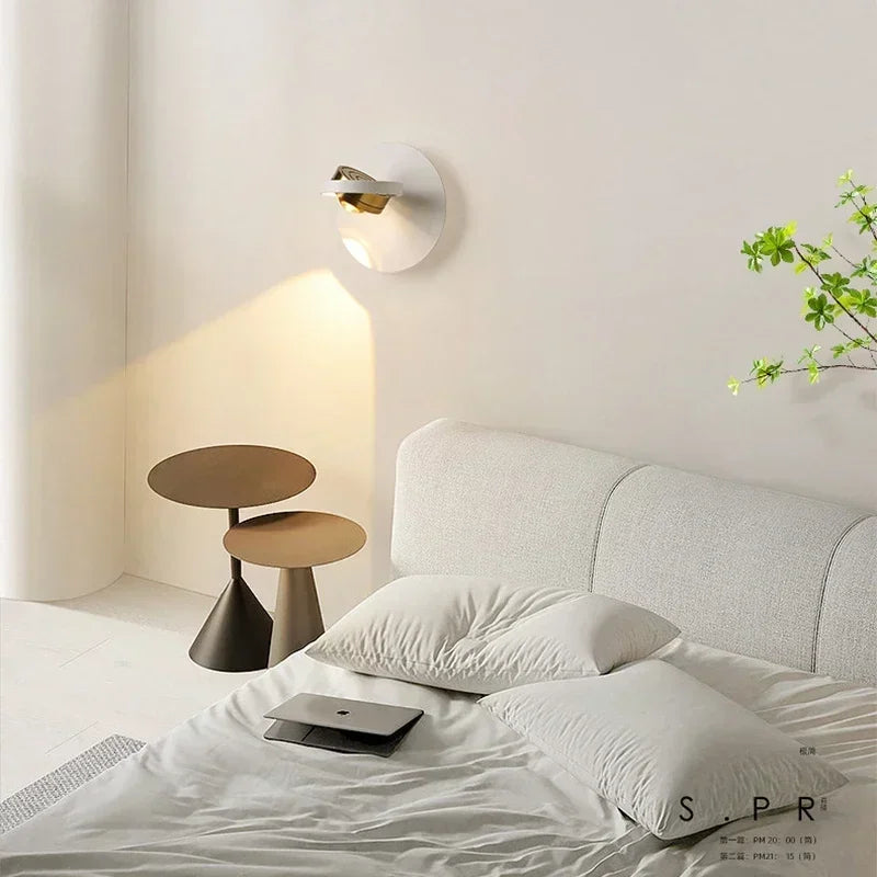 Afralia™ LED Rotatable Wall Lamp for Bedroom Living Room - Modern Indoor Wall Sconces