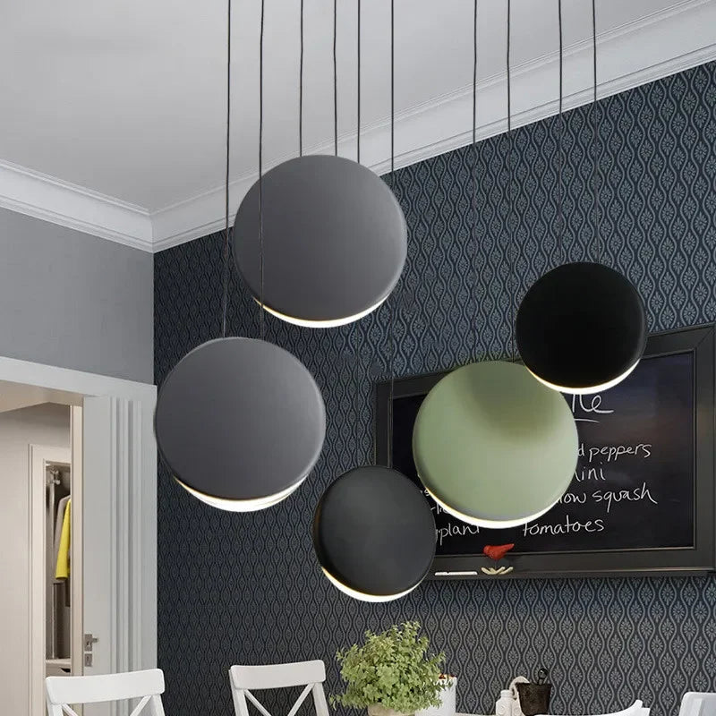 Afralia™ Crescent Moon Chandelier for Dining Room, Coffee Shop, Kitchen Island, and Bar