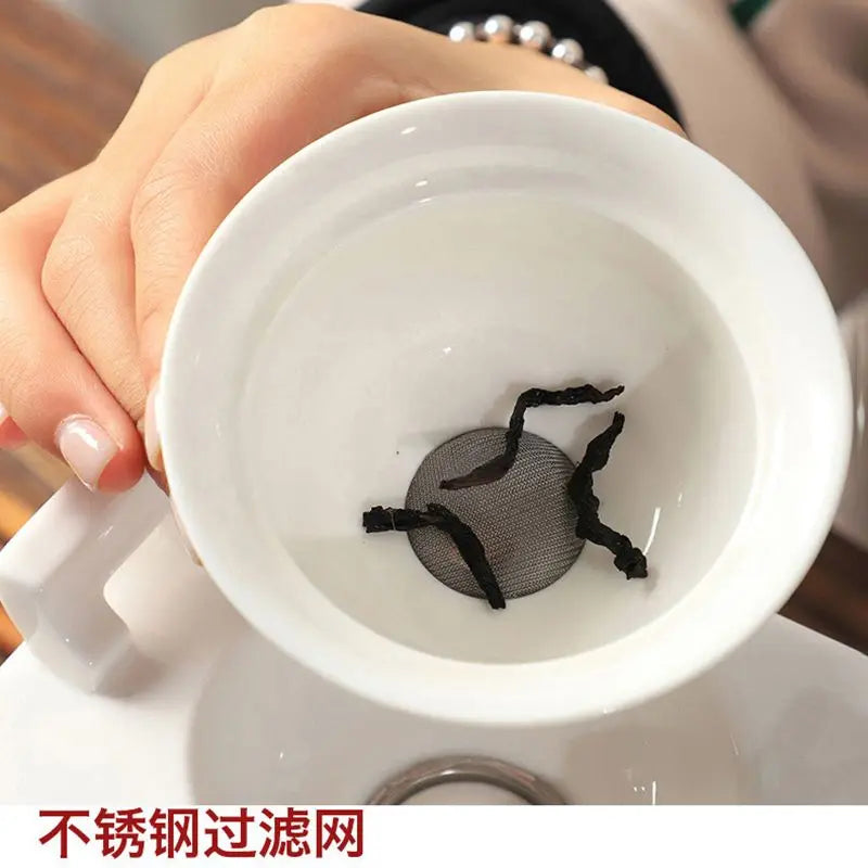 Afralia™ Premium Automatic Kung Fu Tea Set: Home & Office Teaware Gift Box