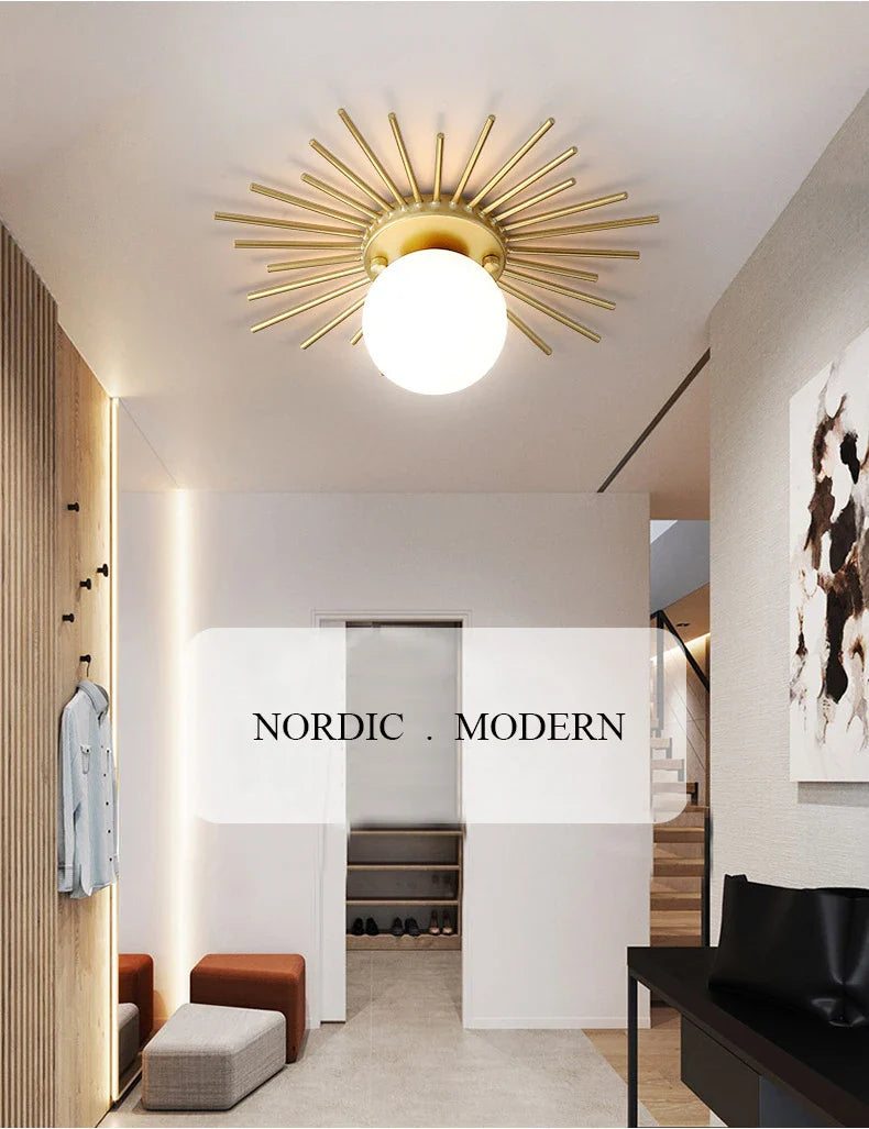 Afralia™ Minimalist LED Ceiling Light Fixture for Luxury Interior Décor