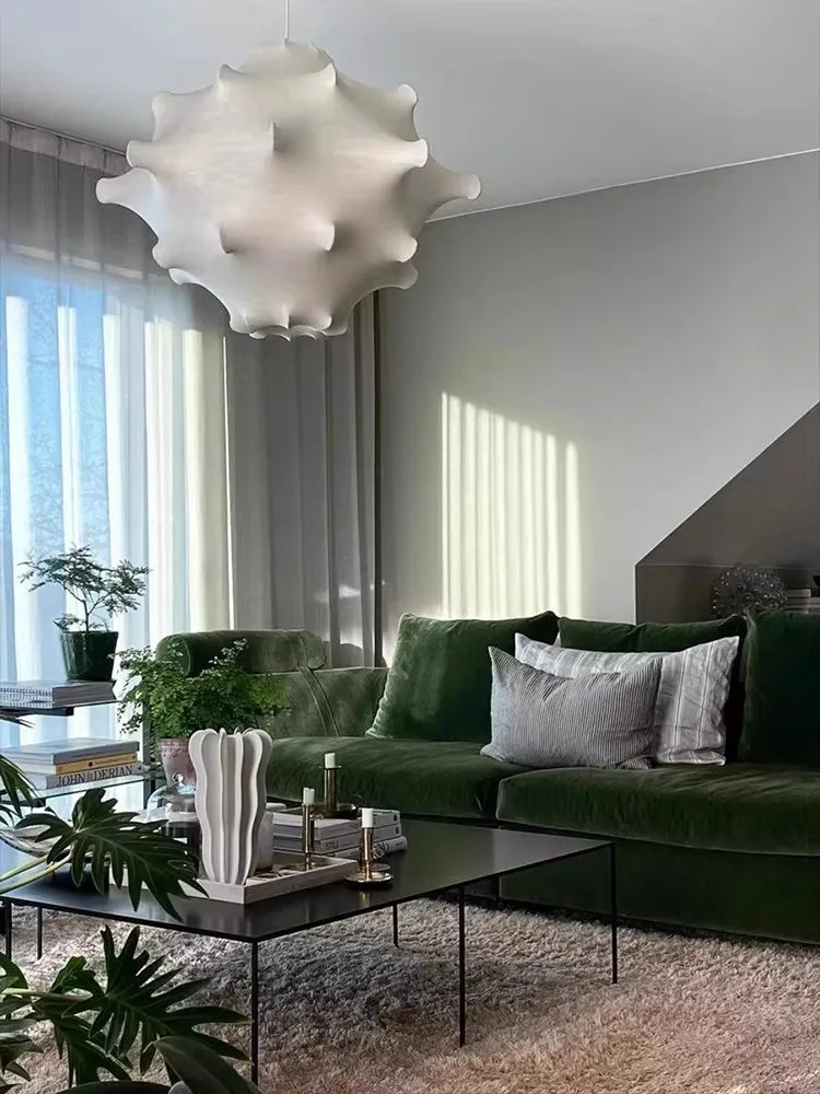 Afralia™ Elegant Silk Pendant Lamp for Home and Hospitality Lighting