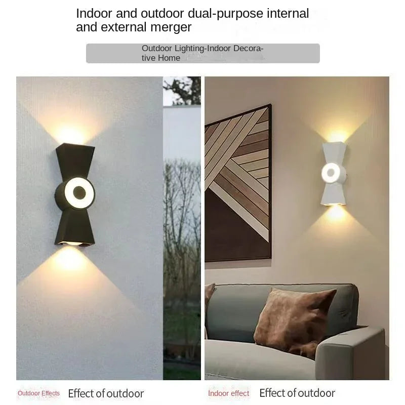 Afralia™ Outdoor Waterproof LED Wall Lamp for Courtyard, Entrance & Front Door