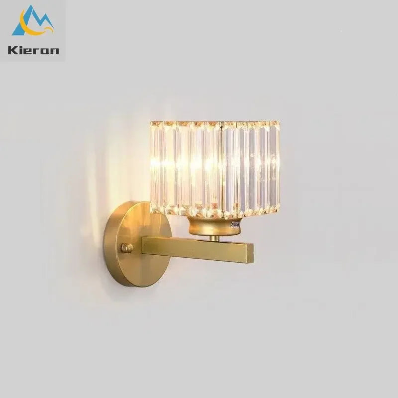 Afralia™ Modern Crystal LED Wall Lamp for Elegant Living Spaces