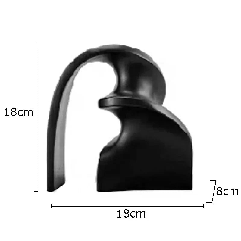 Afralia™ Silver Ribbon Abstract Sculpture Desk Ornament Spiral Twist Artwork Statue Aesthetics