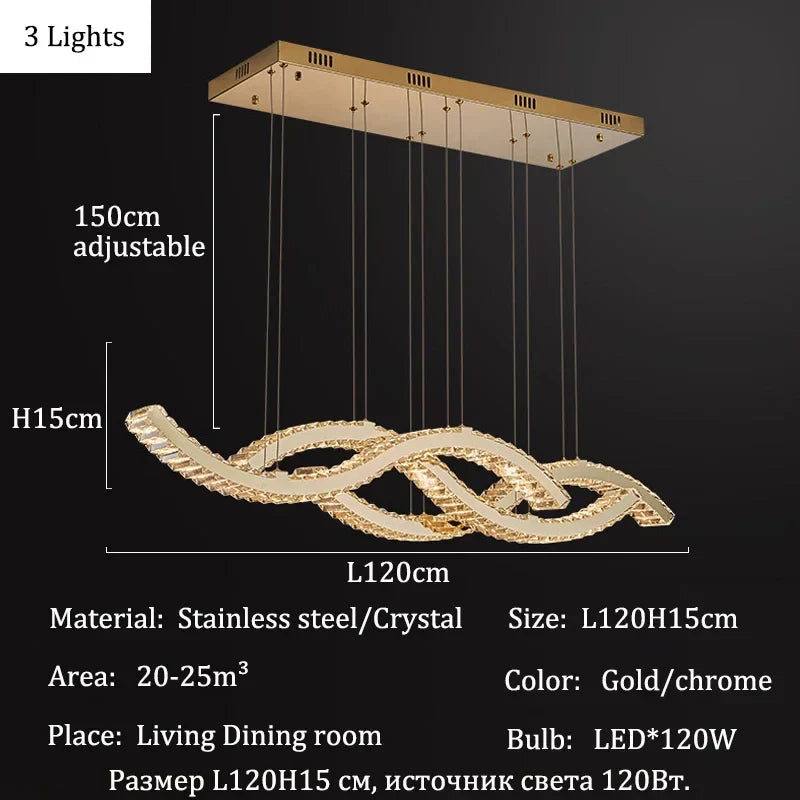 Afralia™ Elegant Crystal Chandeliers: Modern Lighting for Living & Dining Rooms, Bars.