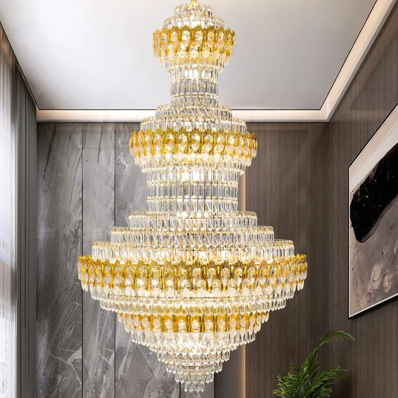 Afralia™ Deluxe Crystal Chandelier for Chic European Villa Living Room & Hotel Luxury