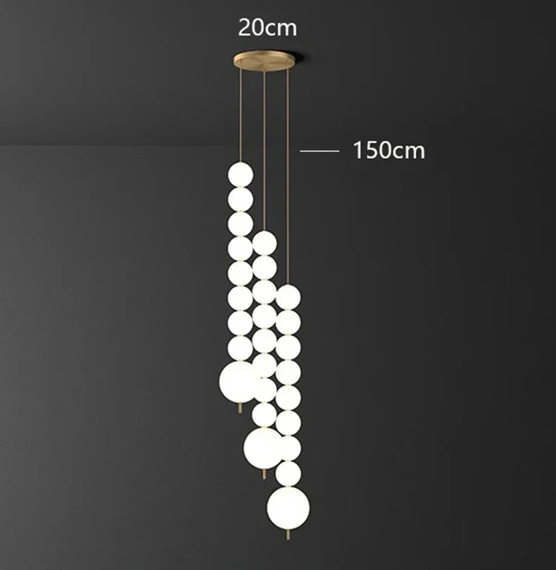 Afralia™ Nordic Pendant Chandelier Dining Room Ceiling Lamp Living Room Hanging Light