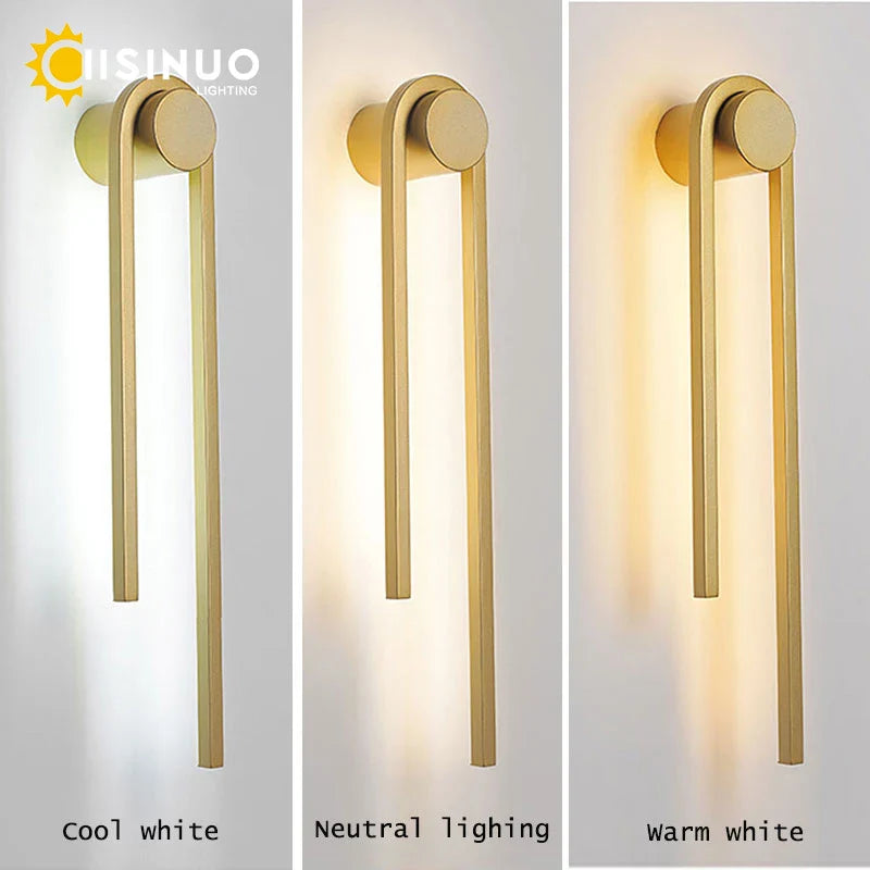 Afralia™ U-Shaped Wall Lamp: Industrial Black Gold Lighting for Home Decor