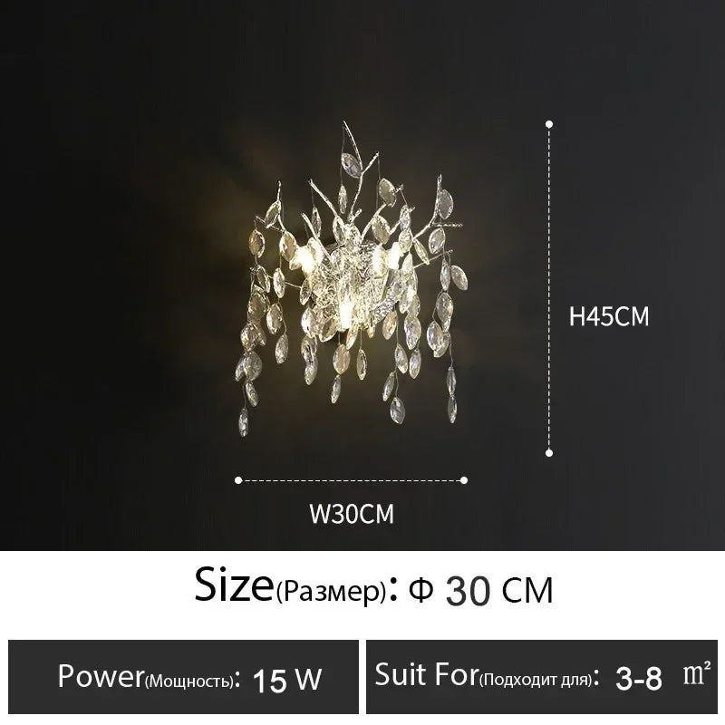 Afralia™ Branch Crystal Chandelier: Luxury LED Ceiling Light for Living Room & Dining Room