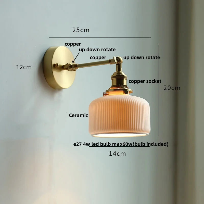 Afralia™ LED Glass Wall Light Fixture Up Down Rotate Modern Living Room Bar