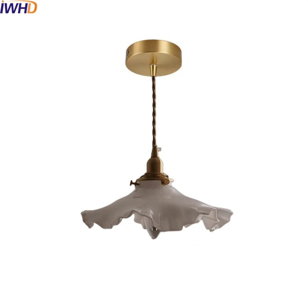Afralia™ Copper Classical Hanging Light Fixture for Indoor Bedroom Kitchen Restaurant Bar