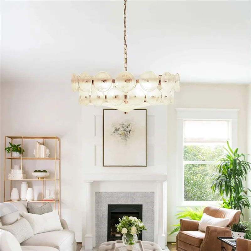 Afralia™ Crystal Pendant Light French Retro Design for Villa Bedroom Living Room