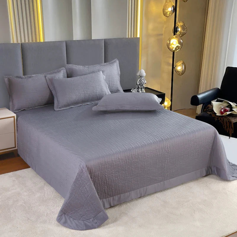 Afralia™ Egyptian Cotton Quilt Set: Luxury European Style Bedding Set