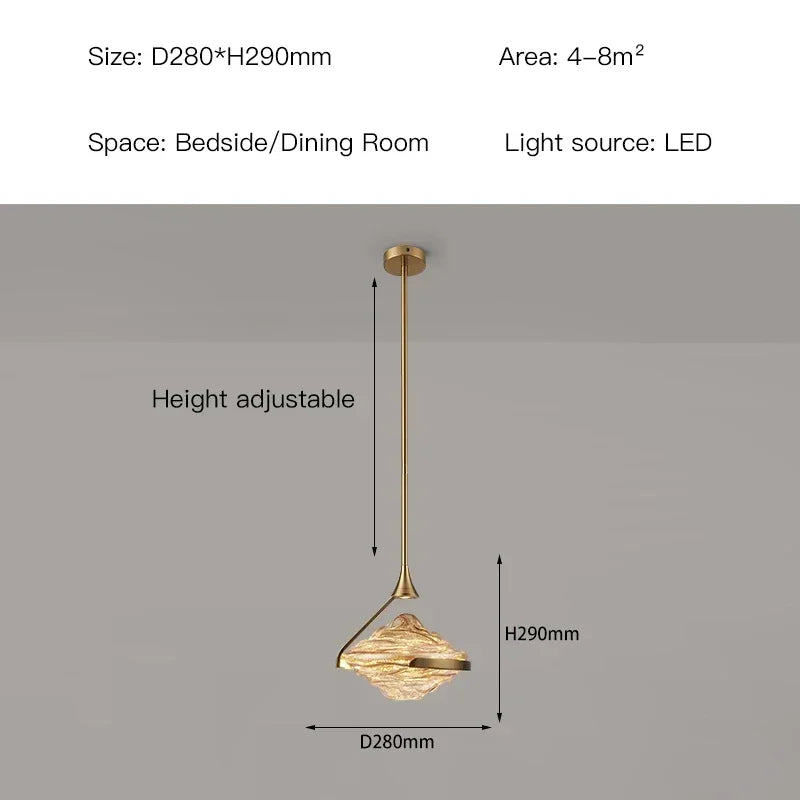 Afralia™ Gold LED Pendant Lamp: Modern Luxury Style for Bedroom, Living Room, Dining Room