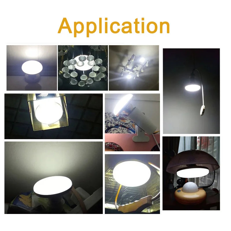 Afralia™ LED Ceiling Lamp E27 Round Shape Super Bright Indoor Lighting Bulb