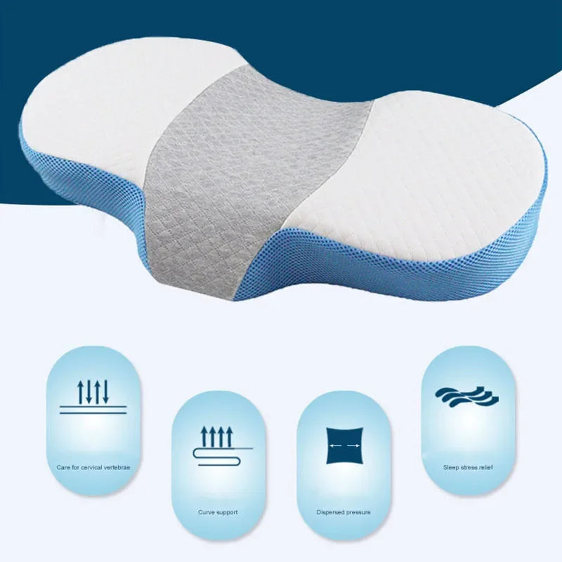 Afralia™ Memory Foam Neck Pillow for Better Sleep and Pain Relief