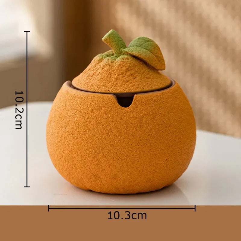 Afralia™ Orange Ashtray Office Desk Decoration Smoking Accessories Weed Gift