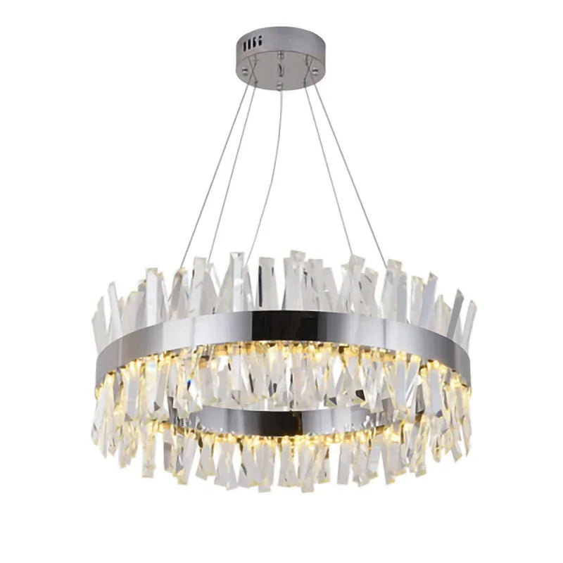 Afralia™ Crystal LED Ring Chandelier for Luxury Decor & Lighting