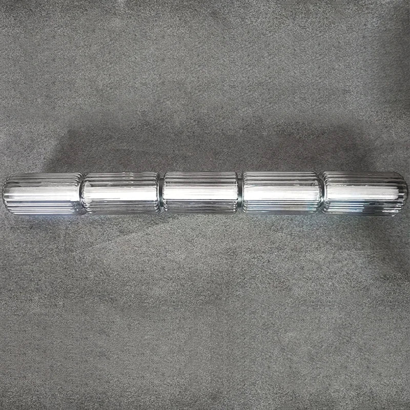 Afralia™ Modern Glass Cylinder LED Pendant Lights for Living Room & Dining Area