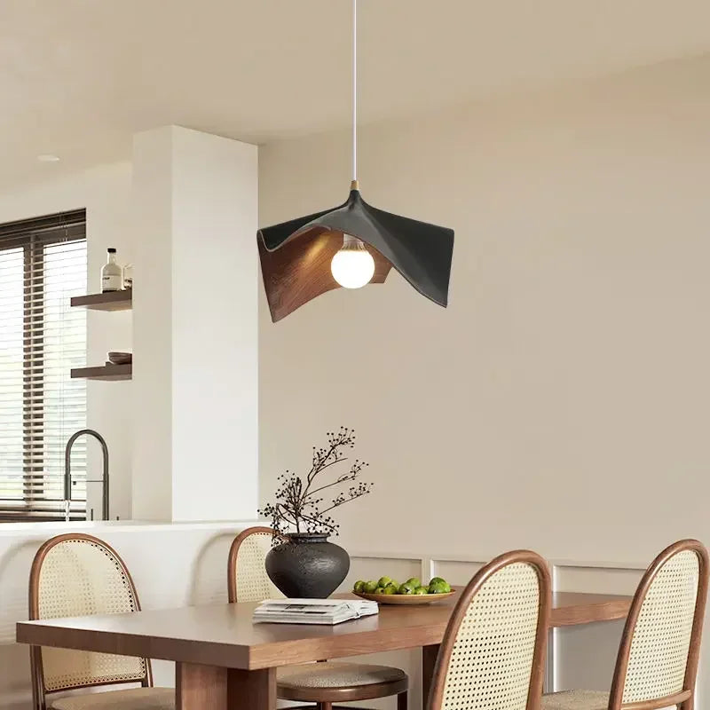 Afralia™ Black Resin LED Chandelier Pendant Light for Living Room and Bedroom
